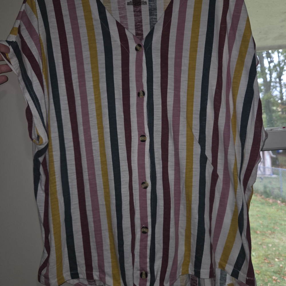 Bobbie Brooks Multicolor Striped Top